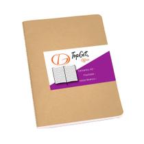 Caderneta 14X21Cm A5 40 Folhas Pautada Tupi Topget - Natural