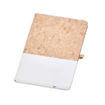 Caderneta A5 Capa Em Cortiça E Linho Folhas Marfim Caderneta A5 Capa Em Cortiça E Linho Folhas Marfim