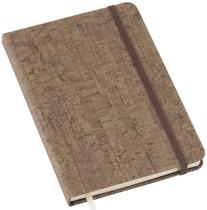 Caderneta Anotação Pautada Com Elástico 21x14cm Cortiça