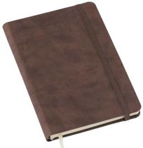 Caderneta Anotação Pautada Com Elástico 21x14cm Marrom - Serv Color