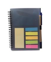 Caderneta Bloco de Notas com 70 Folhas Pautadas + Stickers Coloridos + Caneta