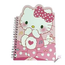 Caderneta Caderno Espiral 1/4 Hello Kitty Sanrio Personagem:Hello Kitty Caderneta Caderno Espiral 1/4 Hello Kitty Sanrio Personagem:Hello Kitty