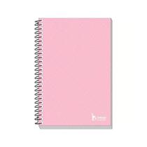 Caderneta Capa Dura Espiral 1/8 Neutro Colors Rosa Ref. 2176 Tamoio