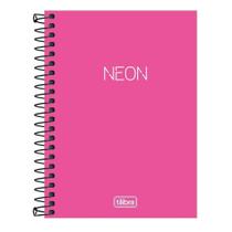 Caderneta capa plástica 1/8 Neon Pink S/P 80 Fls - Tilibra