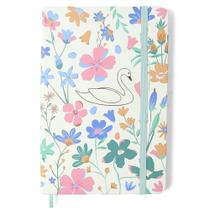 Caderneta ciceros lagoa pontado 14x21 cisne floral off white