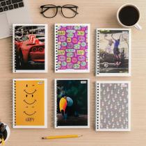 Caderneta de Anotações 1/8 CAPA FLEXÍVEL 96Folhas (SORTIDO)