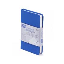 Caderneta De Anotacoes 96fls Pautado Azul Escuro