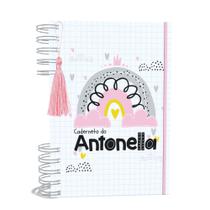 Caderneta De Saúde A5 Personalizada Arco Iris Menina