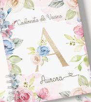 Caderneta de Vacinação Personalizada 2024 - Floral Rosa - Mini Mania