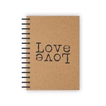 Caderneta Espiral - Kraft De Notas Ecológica 1/8 - 80 Folhas Pautadas