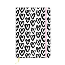 Caderneta estampada com pauta heart it redoma Caderneta estampada com pauta heart it redoma