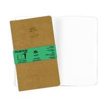 Caderneta Filibook Artistica 21X12,5Cm 14Fls Kraft/Branco