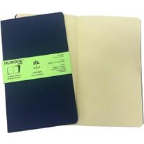 Caderneta Filibook Note 30 Folhas 21 X 12,5 CM AZUL/MARROM - Pacote com 2 Unidades