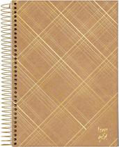 Caderneta Jandaia kraft gold 100x146mm 80 folhas