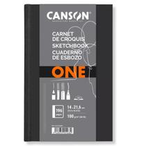 Caderneta para Esboço Canson Art Book One Preto 100g/m² 14 x 21,6 cm - 60005568