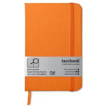 Caderneta Pautada taccbook Laranja 9x14 Ríg.
