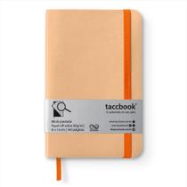 Caderneta Pautada taccbook Laranja (pastel) 9x14 Flex