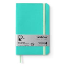 Caderneta Pautada taccbook Verde água 9x14 Flex Caderneta Pautada taccbook Verde água 9x14 Flex