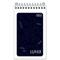 Caderneta Pequena Espiral Superior Lunix 60 Folhas Capa Flexível Tilibra Anotações Lembrete