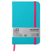 Caderneta Quadriculada taccbook Azul turquesa 9x14 Ríg. Caderneta Quadriculada taccbook Azul turquesa 9x14 Ríg.