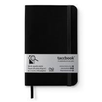 Caderneta Quadriculada taccbook Preta 9x14 Flex