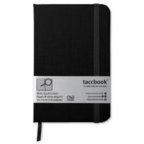 Caderneta Quadriculada taccbook Preta 9x14 Ríg.