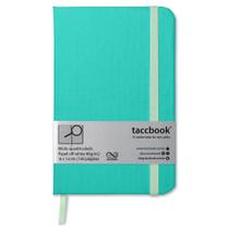 Caderneta Quadriculada taccbook Verde água 9x14 Ríg.