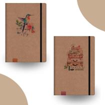 Caderneta SB Notes Médio Pautado Kraft Capa Dura Redoma