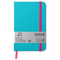 Caderneta Sem pauta taccbook Azul turquesa 9x14 Ríg. Caderneta Sem pauta taccbook Azul turquesa 9x14 Ríg.