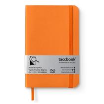 Caderneta Sem pauta taccbook Laranja 9x14 Flex Caderneta Sem pauta taccbook Laranja 9x14 Flex
