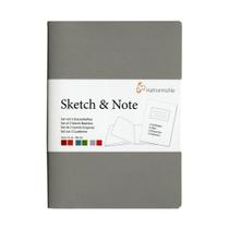 Caderneta Sketch &amp Note 125g A5 C/ 20fls (cinza e Pink) 10628891