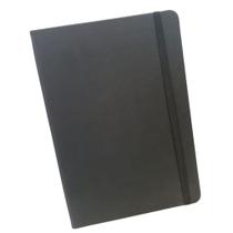 Caderneta Sketchbook Tipo Moleskine 14x21cm Com Pauta - Capa Preta