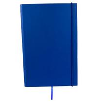 Caderneta Sketchbook Tipo Moleskine 14x21cm Sem Pauta - Capa Azul Marinho - Serv Color