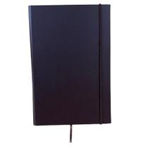 Caderneta Sketchbook Tipo Moleskine 14x21cm Sem Pauta - Capa Marrom - Serv Color