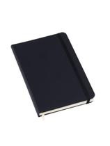 Caderneta Sketchbook Tipo Moleskine 14x21cm Sem Pauta - Capa Preta