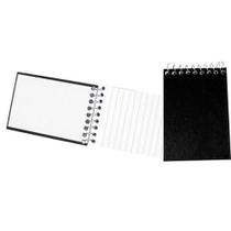 Caderneta Tamoio Preta Capa Dura c/ 64 Folhas Pequena