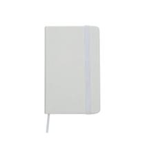 Caderneta Tipo Moleskine Agenda Escrever Estudar 13x8 Bolso Branco