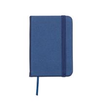 Caderneta Tipo Moleskine Bolso Anotações Lisa Azul Escura