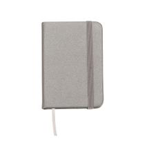 Caderneta Tipo Moleskine Bolso Anotações Lisa Prata