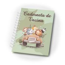 Caderneta Vacina Menino Luxo Capa Dura Versão Atualizada Sus - Safari Jeep - Clips Papelaria Criativa