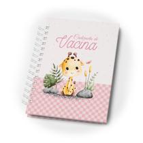Caderneta Vacinação Menina Luxo Capa Dura Versão Atualizada Sus - Girafa Rosa