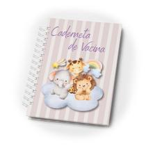 Caderneta Vacinação Menina Luxo Capa Dura Versão Atualizada Sus - Safari Menina
