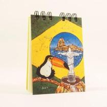 Caderneta Wire-O 10 X 14 Batik Mendes Em Diversas Estampas