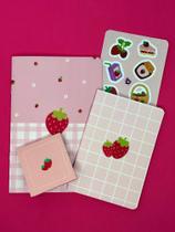 Cadernetas de Frutinhas - Kit com 4 unidades - Babs - Cadernetas de Frutinhas - Kit com 4 unidades - Babs -