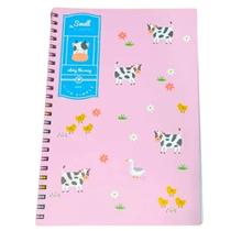 Cadernico Espiral Buendía Vaquinhas Folhas Decoradas