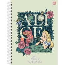 Caderno 01X1 Capa Dura Alice IN Wonderland 80F