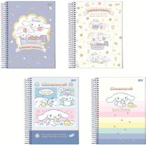 Caderno 01X1 Capa Dura Cinnamonroll 80 Folhas Pacote com 4 Unidades