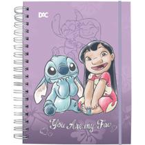 Caderno 01X1 Capa Dura Colegial STITCH SMART com Elástico 80 Folhas