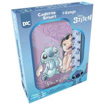 Caderno 01X1 Capa Dura Colegial STITCH SMART com Estojo 80 Folhas