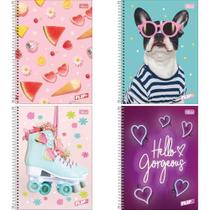 Caderno 01X1 Capa Dura Flip+ 96 Folhas Feminino
